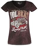 Volbeat Louder and Faster Frauen T-Shirt dunkelrot M 100% Baumwolle...