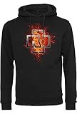 Rammstein Herren Lava Logo Hoodie Kapuzenpullover, schwarz, XL