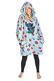 Disney Übergroße Hoodie Decke Damen Stitch Oversized Kapuzenpullover...
