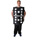 Kostüm Domino mit veränderbarer Augenzahl Einheitsgröße...
