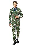 OppoSuits Weihnachtsanzüge für Herren – Besteht aus Sakko, Hose...