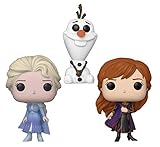 Funko 39944 Pop! Disney Frozen II - Travel ELSA, Travel Anna & Olaf...