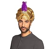 Boland 81015 - Turban Sultan Selim - Goldfarben, Perlenschmuck,...