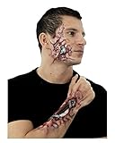 Horror-Shop 2-teilge Cyborg Roboter Latexwunde