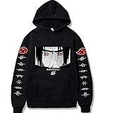 Anime Herren Hoodie Uchiha Itachi Print Pullover Hoodie Sweatshirt mit...
