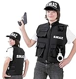 KarnevalsTeufel Kinder-Kostüm SWAT Weste Spezialeinheit Police...