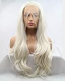 Langhaarperücke mit natürlichem Haaransatz, weißblond #60,...