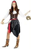 Piraten Kostüm für Damen Fasching Piratin Rock Piratenbraut Frauen...