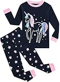 EULLA Kinder Mädchen Schlafanzüge Langarm Baumwolle Winter Pyjama...