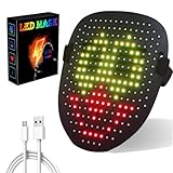 Dufuso Halloween maske LED Maske für Kostüm/Cosplay/Party Maskerade,...