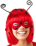 Balinco MARIENKÄFER BOB PERÜCKE + Maske rot mit schwarzen Punkten |...