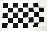 AZ FLAG Flagge ZIELFLAGGE SCHWARZES UND WEISSES 150x90cm -...