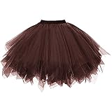 DresseverBrand Damen Petticoat 50er Rockabilly Jahre Retro Tutu Ballet...