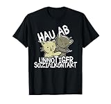 Hau Ab! Unnötiger Sozialkontakt BAKA Anime Style Geschenk T-Shirt