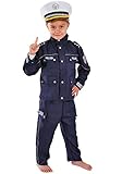 Polizei Kinder Kostüm 98-104 für Fasching Karneval Polizist