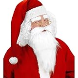 Widmann 1517M - Weihnachtsmann Bart mit Schnurrbart und Augenbrauen,...