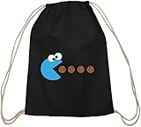 Shirtstreet24, BLUE MONSTER, Baumwoll natur Turnbeutel Rucksack Sport...