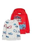C&A Kinder Jungen Sweatshirt Bedruckt|Motivprint Baumwolle 2er...