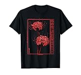 Japanische Spinnenlilie Soft Grunge Anime Ästhetik Blume T-Shirt