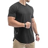 Sixlab Round Tech Herren Oversize T-Shirt Muscle Basic Gym Fitness...