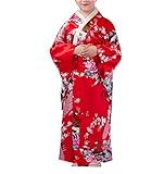 KRUIHAN Kinder Yukata Jahrgang Japanischer Stil - Mädchen Kimono...