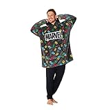 Marvel Übergroße Hoodie Decke Herren Kapuzenpullover Avengers (Grau...