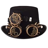 COSDREAMER Steampunk-Hut für Herren und Damen, Gothic-Stil,...