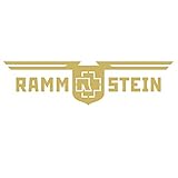 Rammstein Autoaufkleber D.R. Gold, Offizielles Band Merchandise...