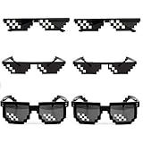 YSSHUI [6er Pack] Thug Life Sonnenbrille, Thuglife Brille für Männer...