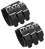 LOLIAS 2PCS Echtes Leder Armband für Herren Damen Wristband Riemen...