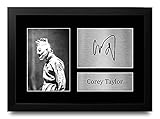 HWC Trading Corey Taylor A4 Gerahmte Signiert Gedruckt Autogramme Bild...