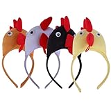 Amosfun Huhn-Stirnband, Huhn, Hut, Tier-Kopfbedeckung, Huhn-Kostüm,...