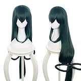 Lwiuentx MHA Cosplay Asui Tsuyu Lange gerade grüne Perücke+...