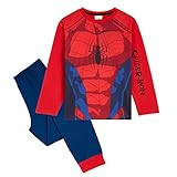 Marvel Schlafanzug Jungen Lang, Spiderman Schlafanzug Kinder Jungen...