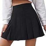 Minetom Damen Schulmädchen-Stil Skater Röcke Faltenrock Schuluniform...