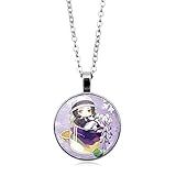 ALINSAM Demon Slayer-AnhäNger-Halskette FüR Kibutsuji Muzan, Kimetsu...