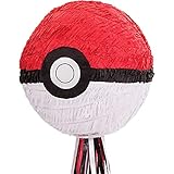 Amscan 9903153 - Pull-Pinata Pokemon Ball Papier / Plastik 27,3 x 27,9...