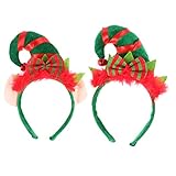 Amosfun Weihnachtself Hütte Stirnband Weihnachten Kopfschmuck mit...