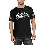 Kurzarmshirt Sabaton Logo Crewneck T-Shirt Tee Shirt für Männer...