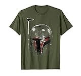 Star Wars Boba Fett Faded Helmet Poster T-Shirt
