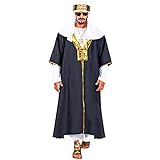 Widmann - Kostüm Sultan, Tunika mit Robe, Turban, Araber, Scheich,...