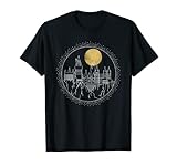 Harry Potter Hogwarts Full Moon Line Art T-Shirt
