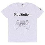 Playstation Controller Diagram T Shirt, Kinder, 128-170, Heather Grey,...