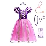 Lito Angels Prinzessin Rapunzel Kostüm Kleid Verkleidung mit Zubehör...