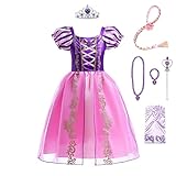 Lito Angels Prinzessin Rapunzel Kostüm Kleid Verkleidung mit Zubehör...