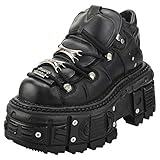New Rock Milo Stiefelletten/Boots Herren Schwarz - 42 - Boots