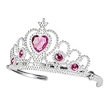 Boland 44079 - Haarreif Grace, für Kinder, Silber-Pink, Tiara, Krone,...