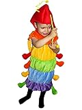 Seruna F83 Größe 104-110 Raupenkostüm für Kinder, bequem zum...