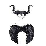 Steampunk-Haarreif mit Rinder, Stierhörner, Ochse, Haarband,...