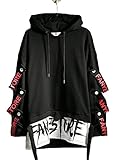 Hello MrLin Herren Techwear Japanischer Harajuku Kapuzenpullover Hip...
